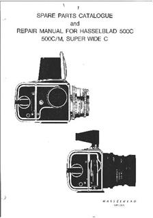 Hasselblad Super-Wide C manual. Camera Instructions.